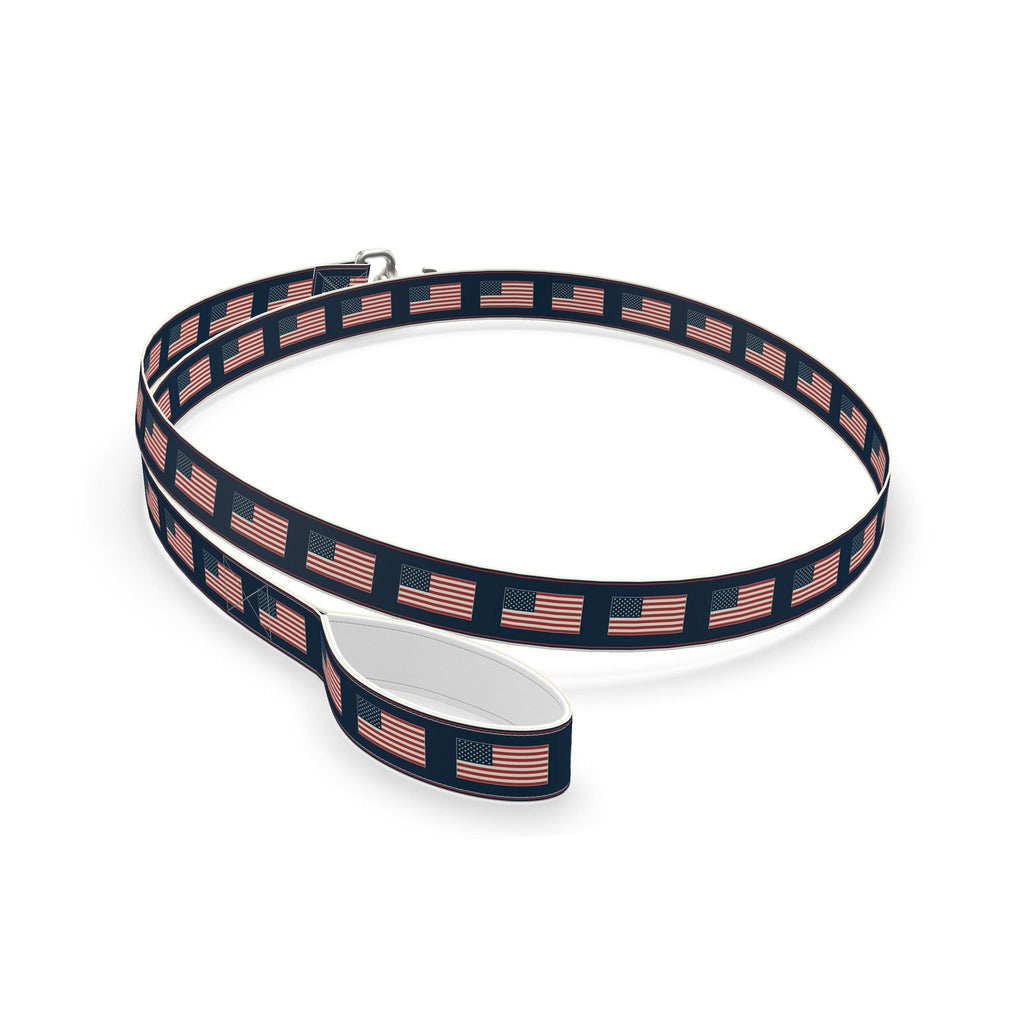 Old Glory Leash — Navy on a white background, view 1