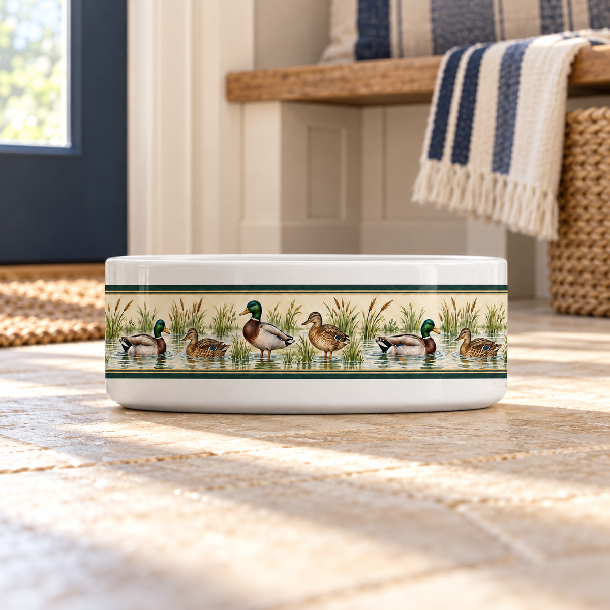 Mallard Club Bowl in a coastal kitchen