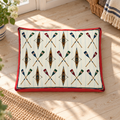 Oars & Snores Dog Bed in a coastal home