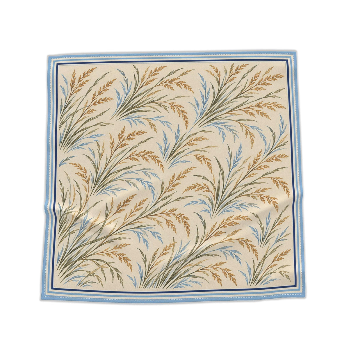 Sea Breeze Bandana laid out as a full square on a white background